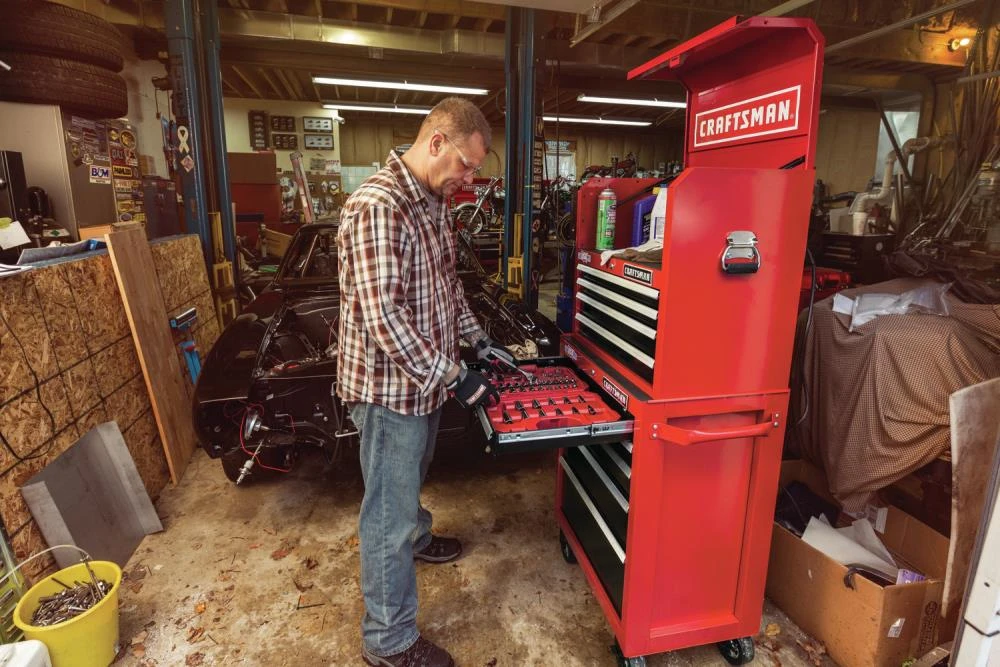 Brand new ❤️ CRAFTSMAN Bottom Tool Cabinets 2000 Series 26.5-in W x 37.5-in H 5-Drawer Steel Rolling Tool Cabinet (Red) ✨ 21 Brand new ❤️ CRAFTSMAN Bottom Tool Cabinets 2000 Series 26.5-in W x 37.5-in H 5-Drawer Steel Rolling Tool Cabinet (Red) ✨ - Image 21