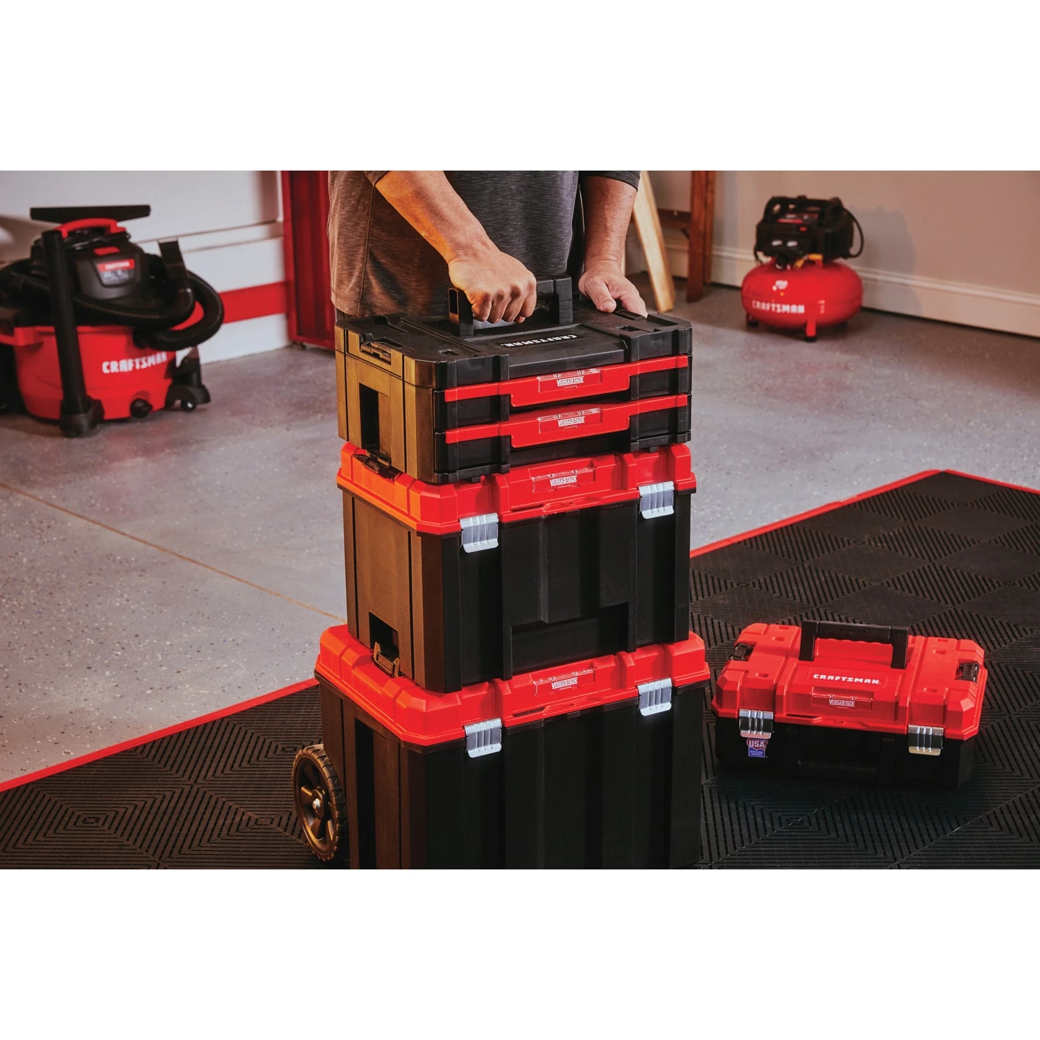 Best deal π CRAFTSMAN Portable Tool Boxes VERSASTACK System 17-in 2-Drawer Black Plastic Tool Box βοΈ 13 Best deal π CRAFTSMAN Portable Tool Boxes VERSASTACK System 17-in 2-Drawer Black Plastic Tool Box βοΈ - Image 13