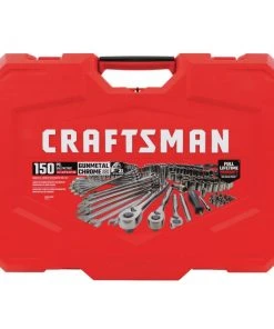 Best reviews of ❤️ CRAFTSMAN Mechanics Tool Sets 150-Piece Standard (SAE) and Metric Combination Gunmetal Chrome Mechanics Tool Set (1/4-in; 3/8-in) 💯 -Craftsman Sales Shop 12259351