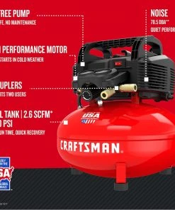 Best reviews of π CRAFTSMAN Air Compressors 6-Gallon Single Stage Portable Electric Pancake Air Compressor π 17 Best reviews of π CRAFTSMAN Air Compressors 6-Gallon Single Stage Portable Electric Pancake Air Compressor π -Craftsman Sales Shop 14206724