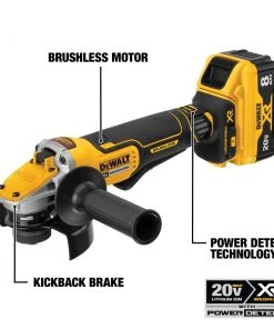Promo ⌛ DEWALT Angle Grinders XR POWER DETECT 5-in 20-Volt Max Paddle Switch Brushless Cordless Angle Grinder (1-Battery and charger Included) 🧨 25 Promo ⌛ DEWALT Angle Grinders XR POWER DETECT 5-in 20-Volt Max Paddle Switch Brushless Cordless Angle Grinder (1-Battery and charger Included) 🧨 -Craftsman Sales Shop 14812698