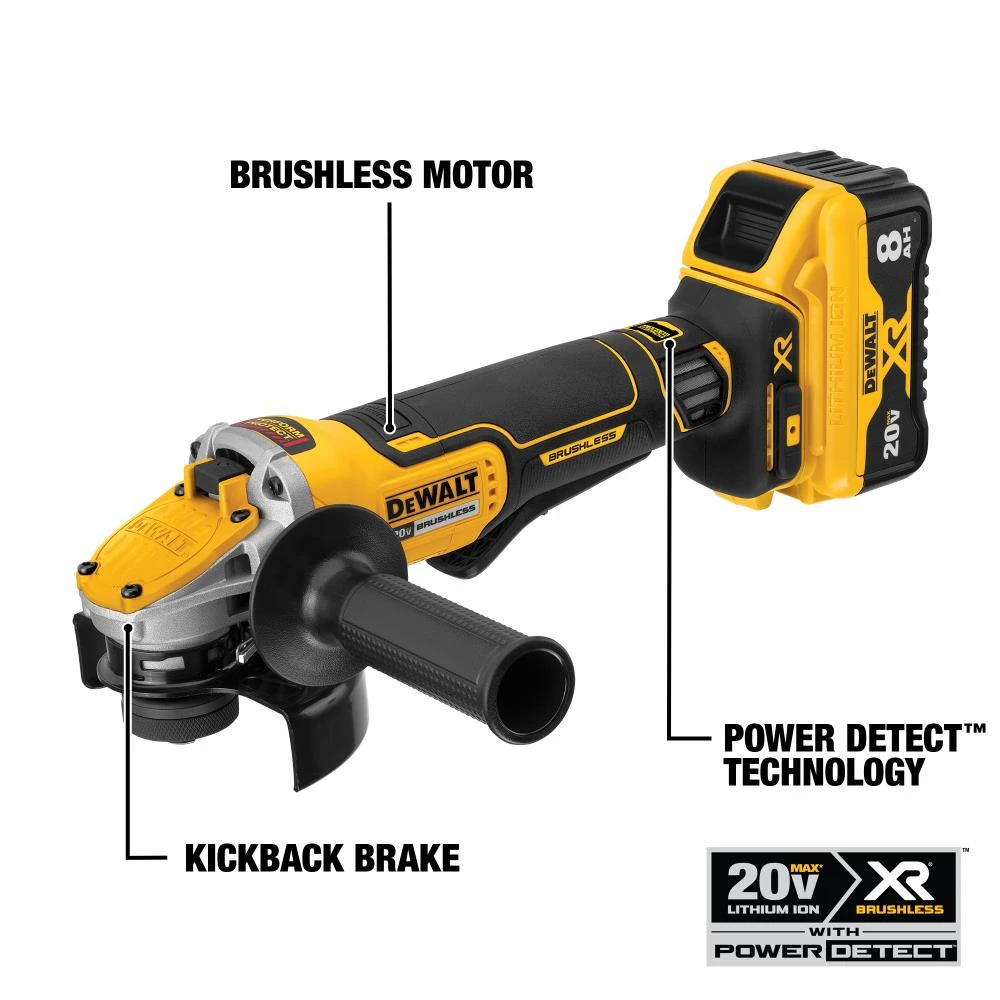 Promo ⌛ DEWALT Angle Grinders XR POWER DETECT 5-in 20-Volt Max Paddle Switch Brushless Cordless Angle Grinder (1-Battery and charger Included) 🧨 11 Promo ⌛ DEWALT Angle Grinders XR POWER DETECT 5-in 20-Volt Max Paddle Switch Brushless Cordless Angle Grinder (1-Battery and charger Included) 🧨 - Image 11