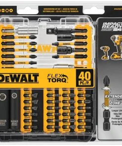 Best Pirce ⭐ DEWALT Impact Driver Bits FlexTorq 40-Piece 1/4-in Impact Driver Bit Set ⭐ -Craftsman Sales Shop 14896511