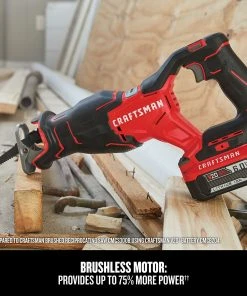 Promo ⭐ CRAFTSMAN Reciprocating Saws V20 20-volt Max Variable Speed Brushless Cordless Reciprocating Saw (Tool Only) ⭐ 20 Promo ⭐ CRAFTSMAN Reciprocating Saws V20 20-volt Max Variable Speed Brushless Cordless Reciprocating Saw (Tool Only) ⭐ -Craftsman Sales Shop 15319107