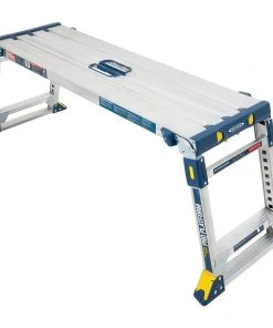 Cheap π― Werner Scaffolding 3.9-ft x 3.9-ft Aluminum Adjustable Work Platform 300 lbs. Capacity β€οΈ