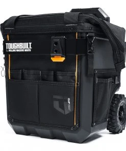 Best Pirce π TOUGHBUILT Tool Bags Massive Mouth Hard Bottom Large Black Polyester 14-in Zippered Rolling Tool Bag β€οΈ