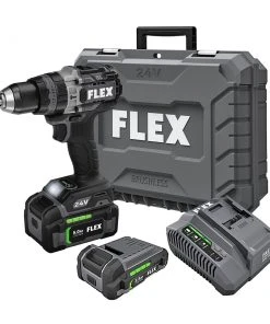 Promo ✨ FLEX Hammer Drills 1/2-in 24-volt Variable Speed Brushless Cordless Hammer Drill (2-Batteries Included) 🛒