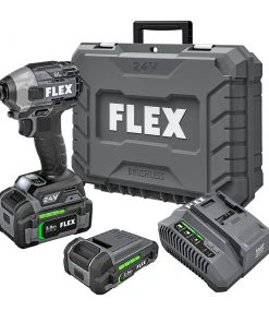 Hot Sale 🔥 FLEX Impact Drivers 24-volt 1/4-in Variable Speed Brushless Cordless Impact Driver (2-Batteries Included) 🎁