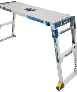 Cheap 💯 Werner Scaffolding 3.9-ft x 3.9-ft Aluminum Adjustable Work Platform 300 lbs. Capacity ❤️ -Craftsman Sales Shop 16422500