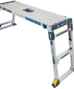 Cheap 💯 Werner Scaffolding 3.9-ft x 3.9-ft Aluminum Adjustable Work Platform 300 lbs. Capacity ❤️ -Craftsman Sales Shop 16422501