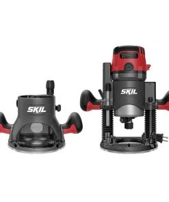 Budget 🧨 SKIL Routers 1/4-in and 1/2-in 14-Amp 2-HP Variable Speed Combo Fixed/Plunge Corded Router (Tool Only) 👍