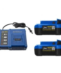Best Pirce π Kobalt Power Tool Batteries & Chargers 24-Volt Max 2-Pack 4 Amp-Hour; 4 Amp-Hour Lithium Power Tool Battery Kit (Charger Included) π―