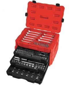Flash Sale ❤️ CRAFTSMAN Mechanics Tool Sets 268-Piece Standard (SAE) and Metric Combination Polished Chrome Mechanics Tool Set (1/4-in; 3/8-in) 😀