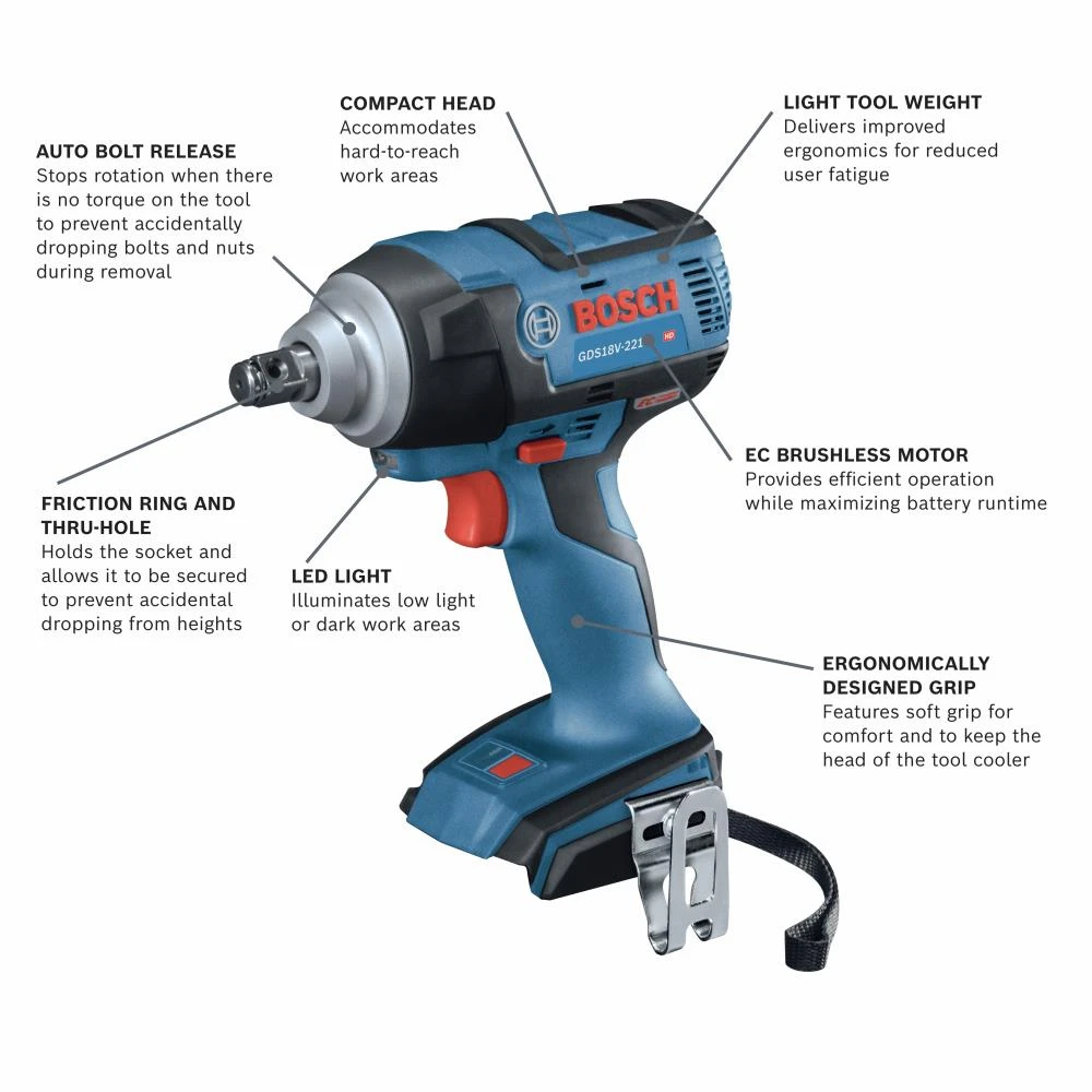 New π₯ Bosch Impact Wrenches 18-volt Variable Speed Brushless 1/2-in square Drive Cordless Impact Wrench (Tool Only) π₯° 2 New π₯ Bosch Impact Wrenches 18-volt Variable Speed Brushless 1/2-in square Drive Cordless Impact Wrench (Tool Only) π₯° - Image 2