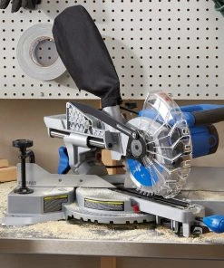 Promo ✔️ Kobalt Miter Saws Compact sliding 7-1/4-in 10 Amps Single Bevel Sliding Compound Corded Miter Saw ⌛ -Craftsman Sales Shop 16863042