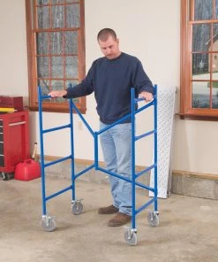 Discount 🔥 Werner Scaffolding 3.843-ft x 1.9-ft Steel Adjustable Portable Scaffold with 500 lbs. Capacity ✔️ -Craftsman Sales Shop 17102347