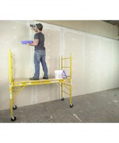 Discount 🔥 Werner Scaffolding 5.56-ft x 2.5-ft Steel Adjustable Rolling Scaffold 1000-lb Capacity ⭐ -Craftsman Sales Shop 17482153