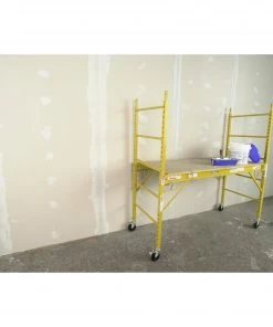 Discount 🔥 Werner Scaffolding 5.56-ft x 2.5-ft Steel Adjustable Rolling Scaffold 1000-lb Capacity ⭐ -Craftsman Sales Shop 17482156