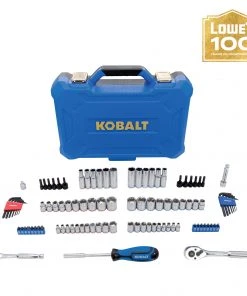 Best Pirce β¨ Kobalt Mechanics Tool Sets Centennial 100-Piece Standard (SAE) and Metric Combination Polished Chrome Mechanics Tool Set (1/4-in; 3/8-in) π