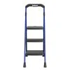 Deals 🧨 Kobalt Step Stools 3-Step 300-lb Capacity Black Steel Foldable Step Stool 🔔