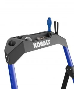 Deals 🧨 Kobalt Step Stools 3-Step 300-lb Capacity Black Steel Foldable Step Stool 🔔 -Craftsman Sales Shop 17787984