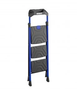Deals 🧨 Kobalt Step Stools 3-Step 300-lb Capacity Black Steel Foldable Step Stool 🔔 -Craftsman Sales Shop 17787987