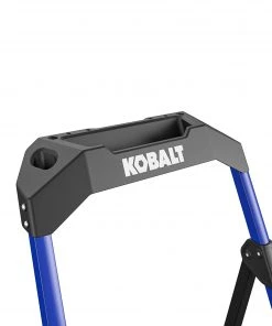 Deals 🧨 Kobalt Step Stools 3-Step 300-lb Capacity Black Steel Foldable Step Stool 🔔 -Craftsman Sales Shop 17787993