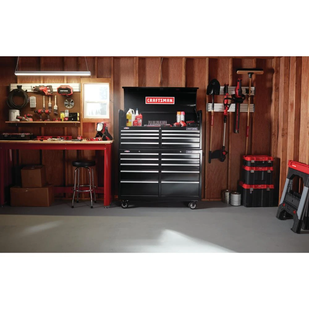 Cheap 💯 CRAFTSMAN Top Tool Chests 2000 Series 51.5-in W x 24.5-in H 8-Drawer Steel Tool Chest (Black) ⌛ 6 Cheap 💯 CRAFTSMAN Top Tool Chests 2000 Series 51.5-in W x 24.5-in H 8-Drawer Steel Tool Chest (Black) ⌛ - Image 6