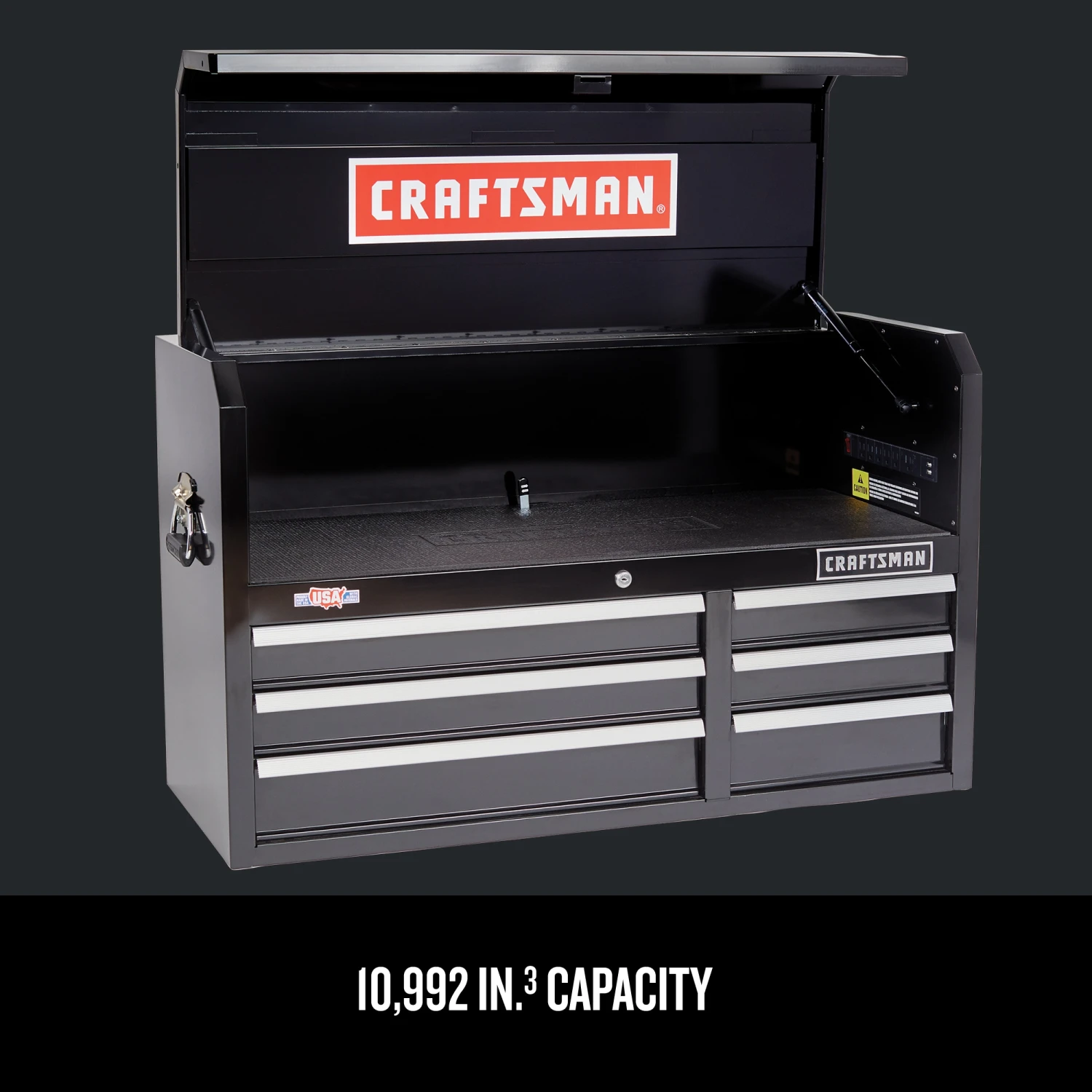 Best Sale ✔️ CRAFTSMAN Top Tool Chests 2000 Series 40.5-in W x 24.5-in H 6-Drawer Steel Tool Chest (Black) ✔️ 2 Best Sale ✔️ CRAFTSMAN Top Tool Chests 2000 Series 40.5-in W x 24.5-in H 6-Drawer Steel Tool Chest (Black) ✔️ - Image 2