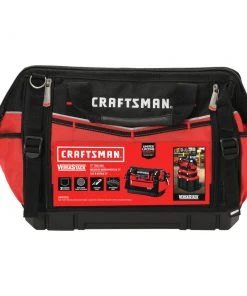 Flash Sale ⌛ CRAFTSMAN Tool Bags VERSASTACK Red/Black Polyester 17-in Zippered Tool Bag ⭐ -Craftsman Sales Shop 40664500