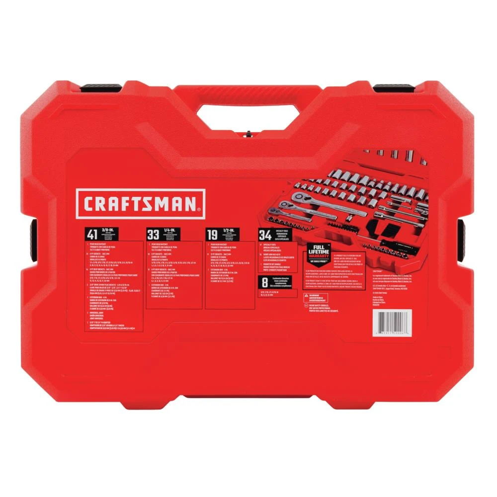 Discount ๐ CRAFTSMAN Mechanics Tool Sets 135-Piece Standard (SAE) and Metric Combination Polished Chrome Mechanics Tool Set (1/4-in; 3/8-in) ๐ 6 Discount ๐ CRAFTSMAN Mechanics Tool Sets 135-Piece Standard (SAE) and Metric Combination Polished Chrome Mechanics Tool Set (1/4-in; 3/8-in) ๐ - Image 6