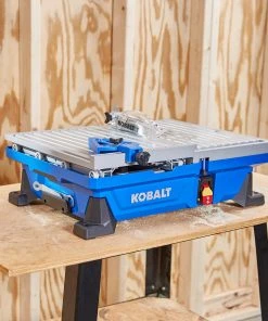 Cheapest 🥰 Kobalt Tile Saws 7-in 6-Amp Wet Tabletop Sliding Table Tile Saw ✨ -Craftsman Sales Shop 41973205