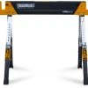 Deals 🧨 TOUGHBUILT Saw Horses 40.3-in W x 32-in H Adjustable Steel Saw Horse (1300-lb Capacity) 🎉