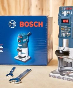 Outlet ⌛ Bosch Routers 1/4-in 1-HP Variable Speed Fixed Corded Router (Tool Only) 👏 -Craftsman Sales Shop 42291878