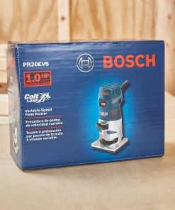 Outlet ⌛ Bosch Routers 1/4-in 1-HP Variable Speed Fixed Corded Router (Tool Only) 👏 -Craftsman Sales Shop 42291881