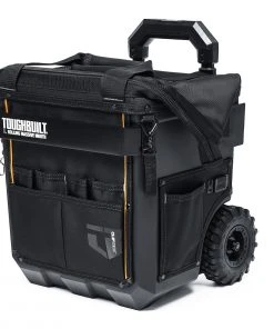 Best Pirce 🎁 TOUGHBUILT Tool Bags Massive Mouth Hard Bottom Large Black Polyester 14-in Zippered Rolling Tool Bag ❤️ -Craftsman Sales Shop 42348575