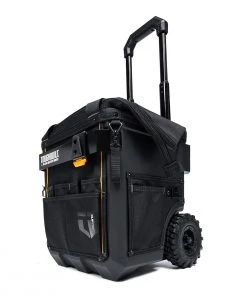 Best Pirce 🎁 TOUGHBUILT Tool Bags Massive Mouth Hard Bottom Large Black Polyester 14-in Zippered Rolling Tool Bag ❤️ -Craftsman Sales Shop 42348576