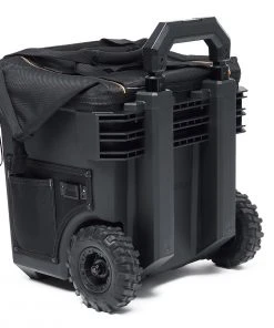 Best Pirce 🎁 TOUGHBUILT Tool Bags Massive Mouth Hard Bottom Large Black Polyester 14-in Zippered Rolling Tool Bag ❤️ -Craftsman Sales Shop 42348578