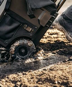 Best Pirce 🎁 TOUGHBUILT Tool Bags Massive Mouth Hard Bottom Large Black Polyester 14-in Zippered Rolling Tool Bag ❤️ -Craftsman Sales Shop 42348587