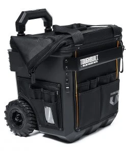 Best Pirce 🎁 TOUGHBUILT Tool Bags Massive Mouth Hard Bottom Large Black Polyester 14-in Zippered Rolling Tool Bag ❤️ -Craftsman Sales Shop 42348588
