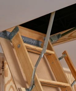 Discount 👍 Century Attic Ladders Elite 7.75-ft to 10.25-ft Type I Wood Attic Ladder 😉 -Craftsman Sales Shop 42503213