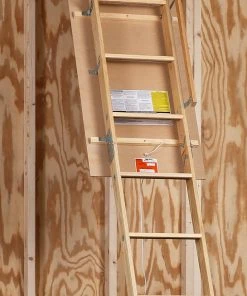 Discount 👍 Century Attic Ladders Elite 7.75-ft to 10.25-ft Type I Wood Attic Ladder 😉 -Craftsman Sales Shop 42503685