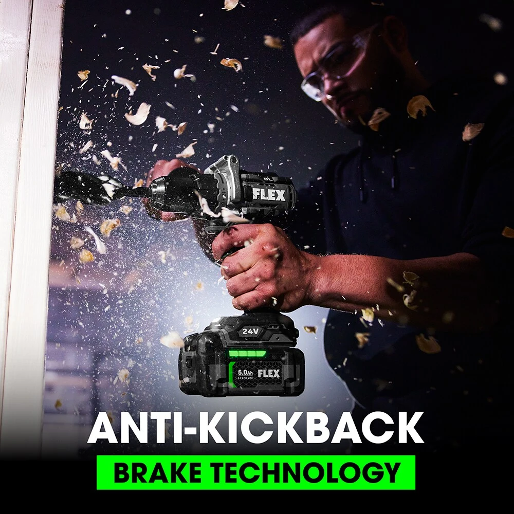 Promo ๐งจ FLEX Drills 24-volt 1/2-in Brushless Cordless Drill (2-Batteries Included and Charger Included) ๐ 6 Promo ๐งจ FLEX Drills 24-volt 1/2-in Brushless Cordless Drill (2-Batteries Included and Charger Included) ๐ - Image 6