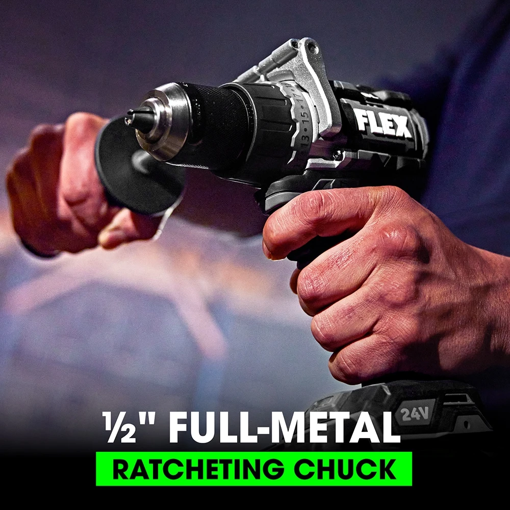 Promo ๐งจ FLEX Drills 24-volt 1/2-in Brushless Cordless Drill (2-Batteries Included and Charger Included) ๐ 8 Promo ๐งจ FLEX Drills 24-volt 1/2-in Brushless Cordless Drill (2-Batteries Included and Charger Included) ๐ - Image 8