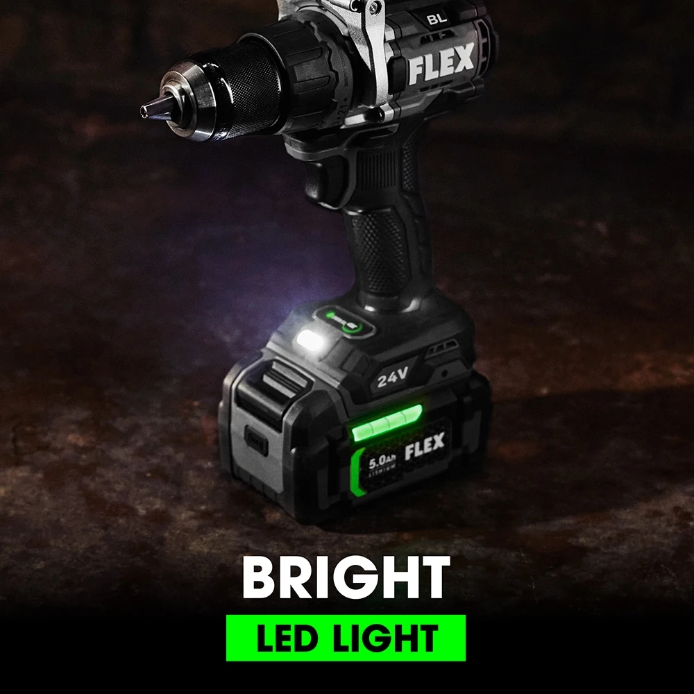 Promo ๐งจ FLEX Drills 24-volt 1/2-in Brushless Cordless Drill (2-Batteries Included and Charger Included) ๐ 9 Promo ๐งจ FLEX Drills 24-volt 1/2-in Brushless Cordless Drill (2-Batteries Included and Charger Included) ๐ - Image 9