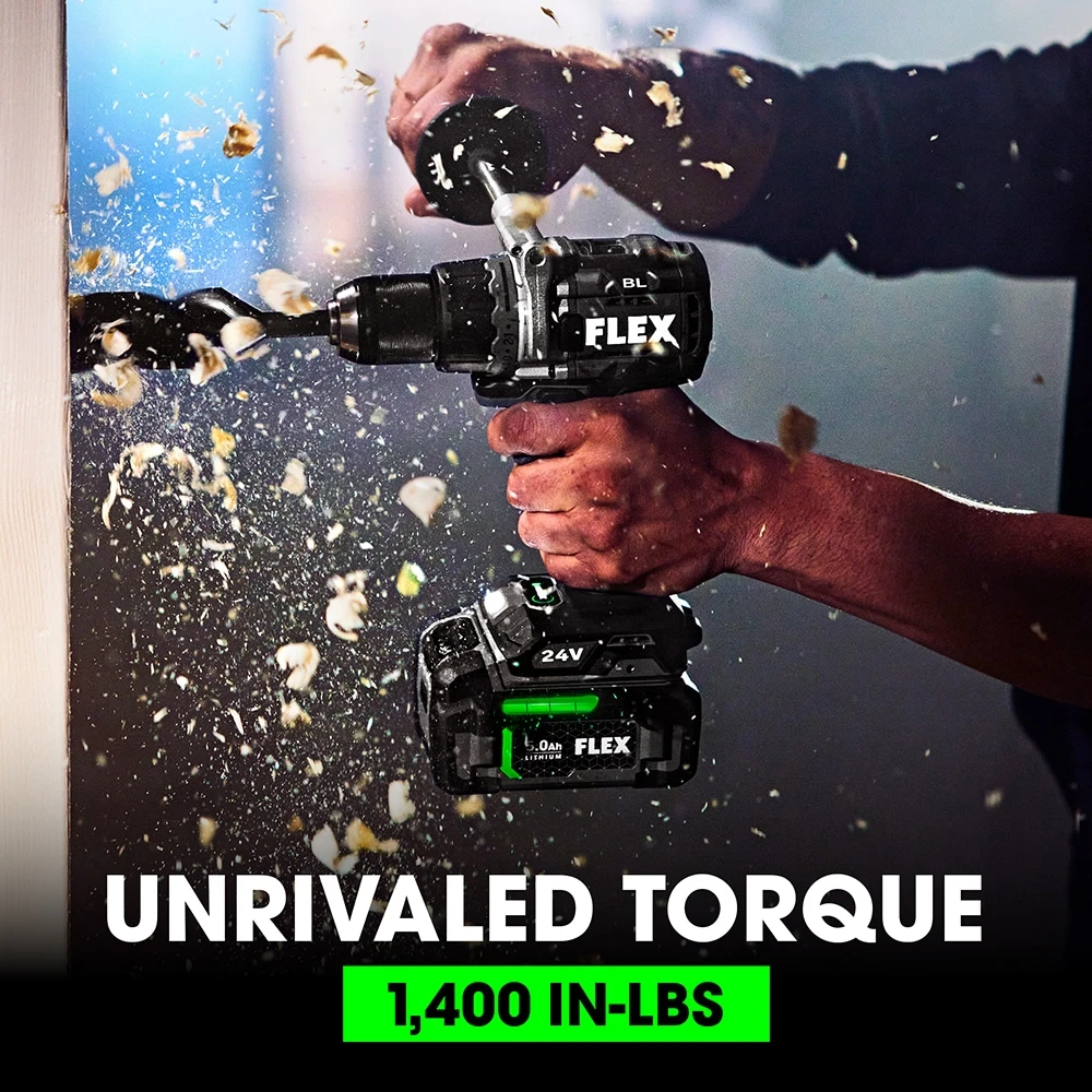 Promo ๐งจ FLEX Drills 24-volt 1/2-in Brushless Cordless Drill (2-Batteries Included and Charger Included) ๐ 7 Promo ๐งจ FLEX Drills 24-volt 1/2-in Brushless Cordless Drill (2-Batteries Included and Charger Included) ๐ - Image 7