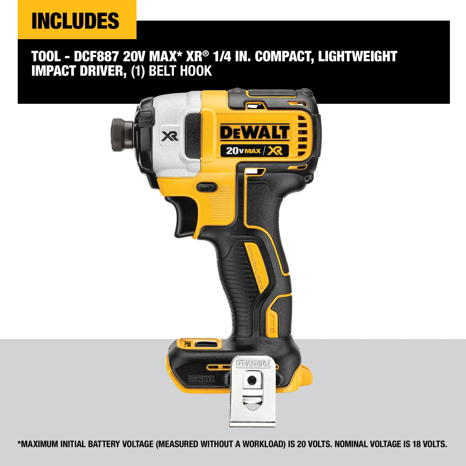 Hot Sale ❤️ DEWALT Impact Drivers Xr 20-volt Max 1/4-in Variable Speed Brushless Cordless Impact Driver (Tool Only) ✨ 2 Hot Sale ❤️ DEWALT Impact Drivers Xr 20-volt Max 1/4-in Variable Speed Brushless Cordless Impact Driver (Tool Only) ✨ - Image 2