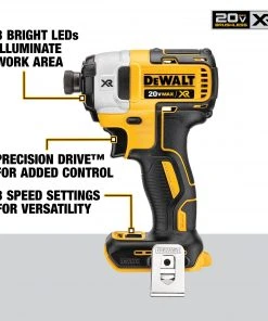 Hot Sale ❤️ DEWALT Impact Drivers Xr 20-volt Max 1/4-in Variable Speed Brushless Cordless Impact Driver (Tool Only) ✨ 9 Hot Sale ❤️ DEWALT Impact Drivers Xr 20-volt Max 1/4-in Variable Speed Brushless Cordless Impact Driver (Tool Only) ✨ -Craftsman Sales Shop 43462433