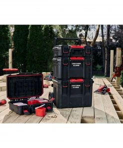 Deals 🎁 CRAFTSMAN Portable Tool Boxes TradeStack System Tower 22-in Black Plastic Wheels Lockable Tool Box 🧨 -Craftsman Sales Shop 43569046