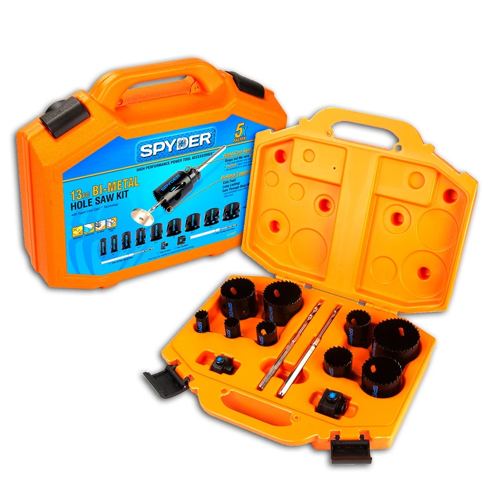 Buy ⌛ Spyder Hole Saws & Kits 11-Piece Set Bi-metal Arbored Adjustable Hole Saw Kit Set ⌛ 2 Buy ⌛ Spyder Hole Saws & Kits 11-Piece Set Bi-metal Arbored Adjustable Hole Saw Kit Set ⌛ - Image 2